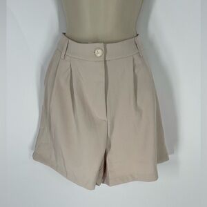 Grace+Emma Cream Loose Fit Shorts (B15)